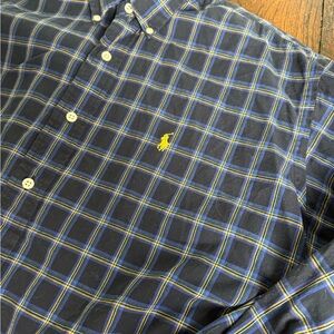 Polo‎ by Ralph Lauren Men's Blake Navy Plaid Shirt M